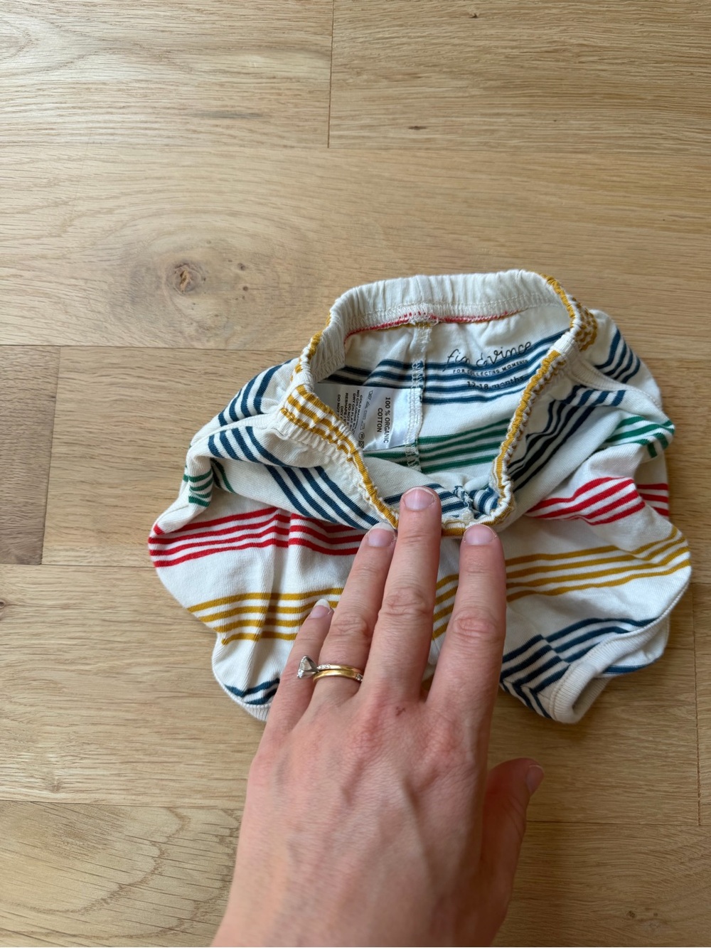 Fin & Vince striped track shorts